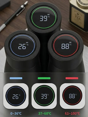AQUA VAULT PureX smart water bottle real-time temperature display