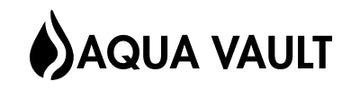 Aqua Vault logo in black and white