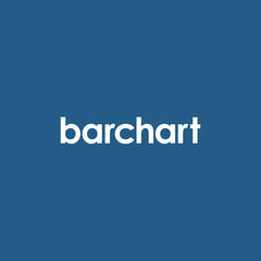 Barchart logo on a blue background