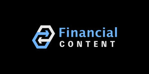 Financial Content logo on a black background