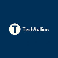 TechBullion logo on a blue background