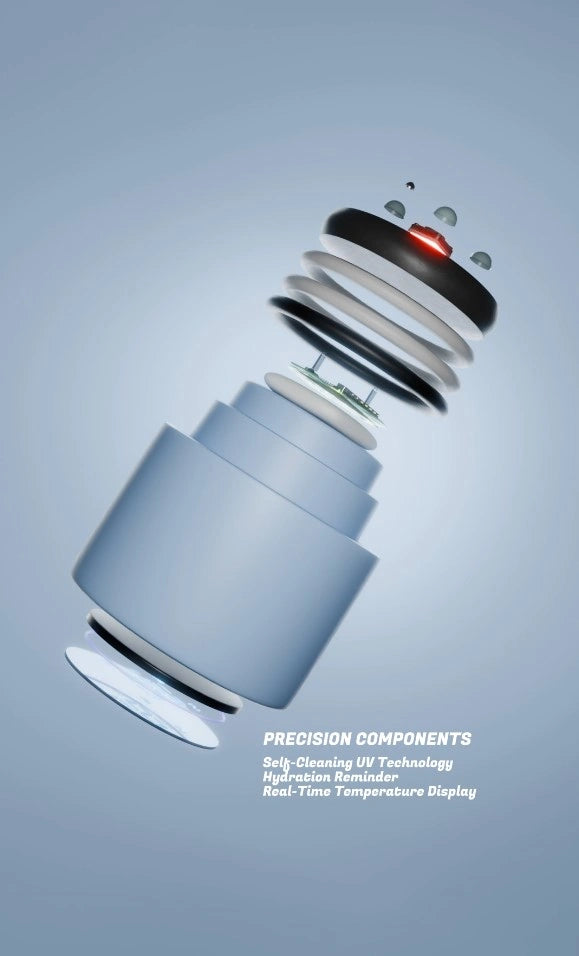 AQUA VAULT PureX Self-Cleaning Smart Water Bottle Cinematic Video

