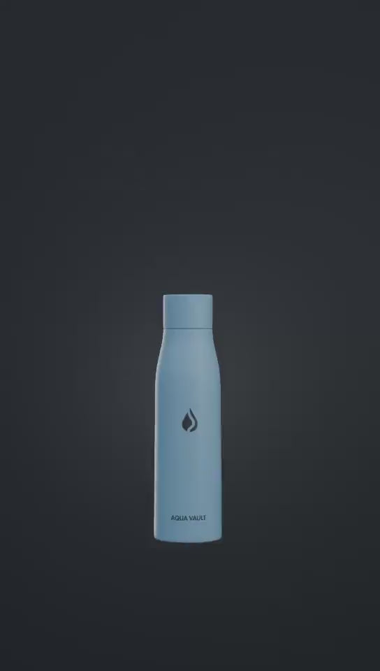 AQUA VAULT PureX Self-Cleaning Smart Water Bottle User Guide Video